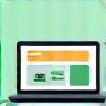 Symbol für Online-Kauf am Laptop